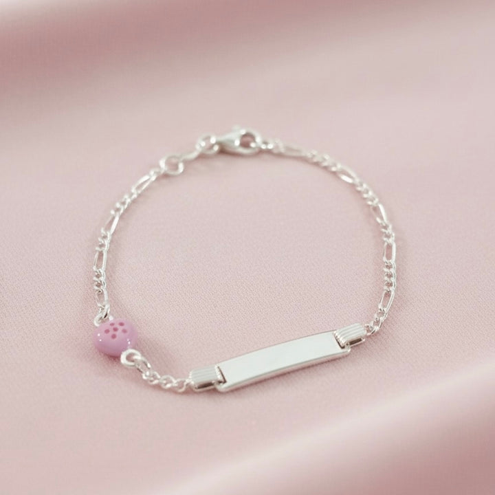 Pulsera Plata Fresa Niña