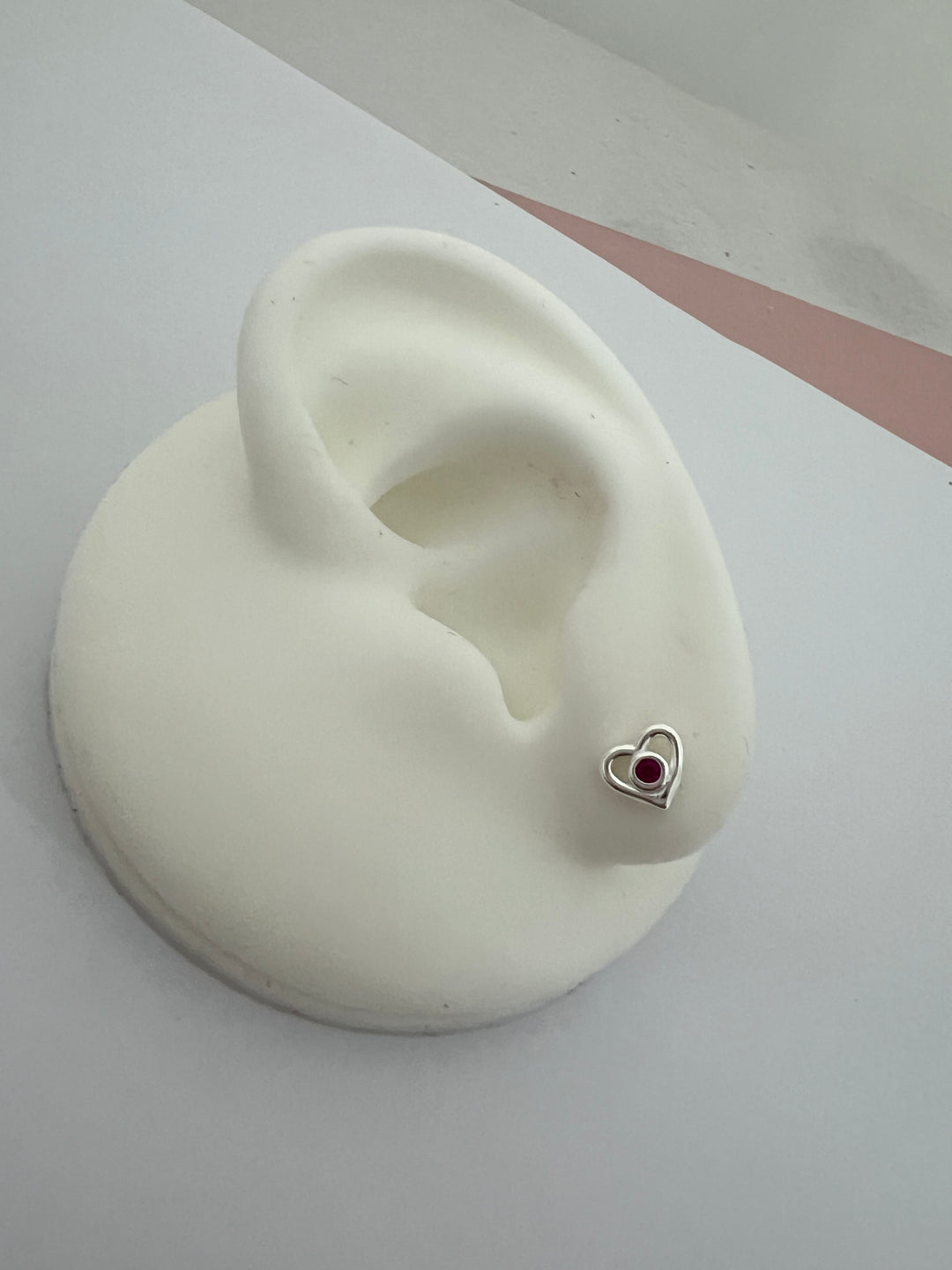 Aretes Plata Bebé Corazón