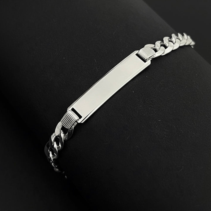 Pulsera Plata Hombre Curb