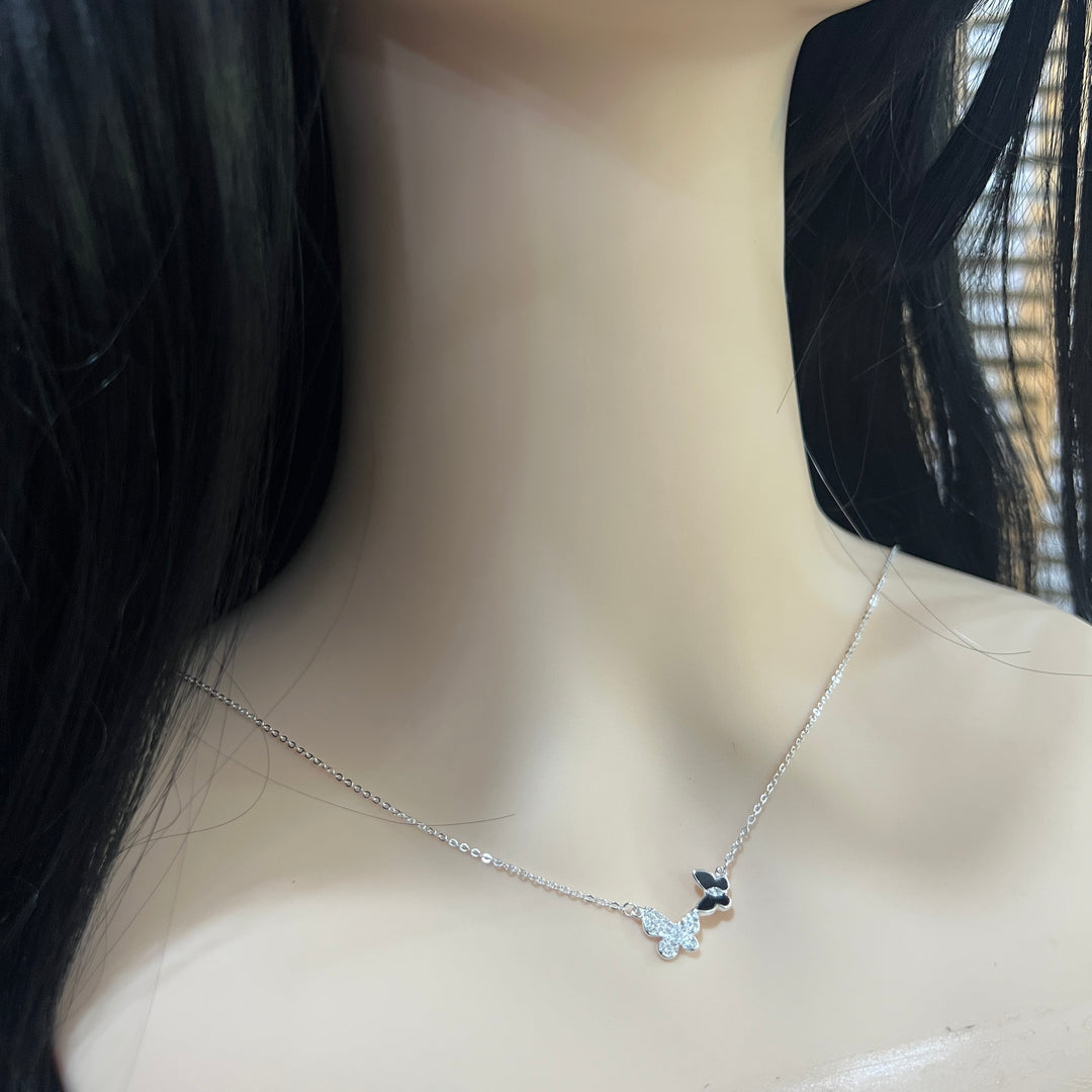 Collar Plata Mariposas