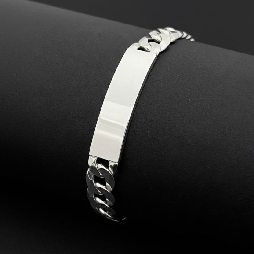 Pulsera Plata Hombre Curb