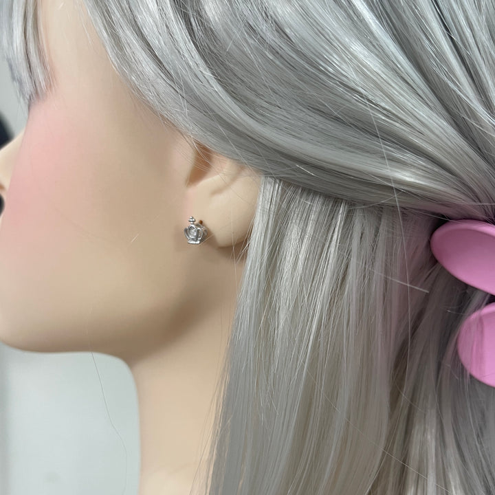 Aretes de Plata Corona 👑