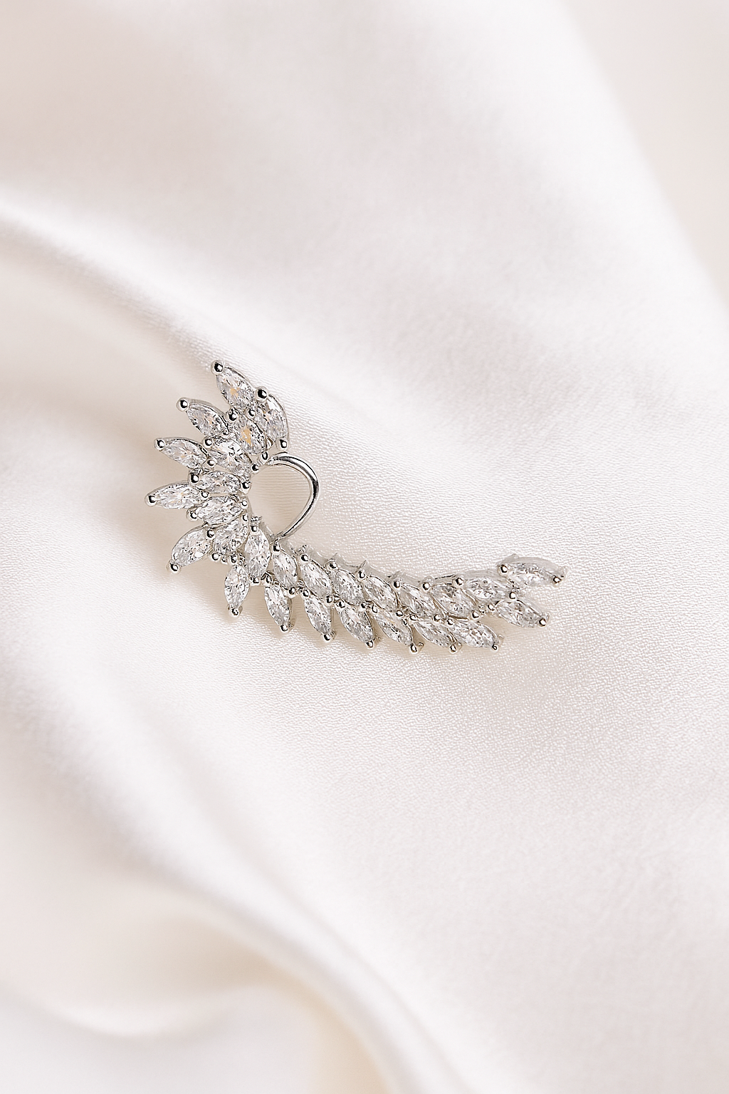 Arete Escalador de Acero Curvito Plateado