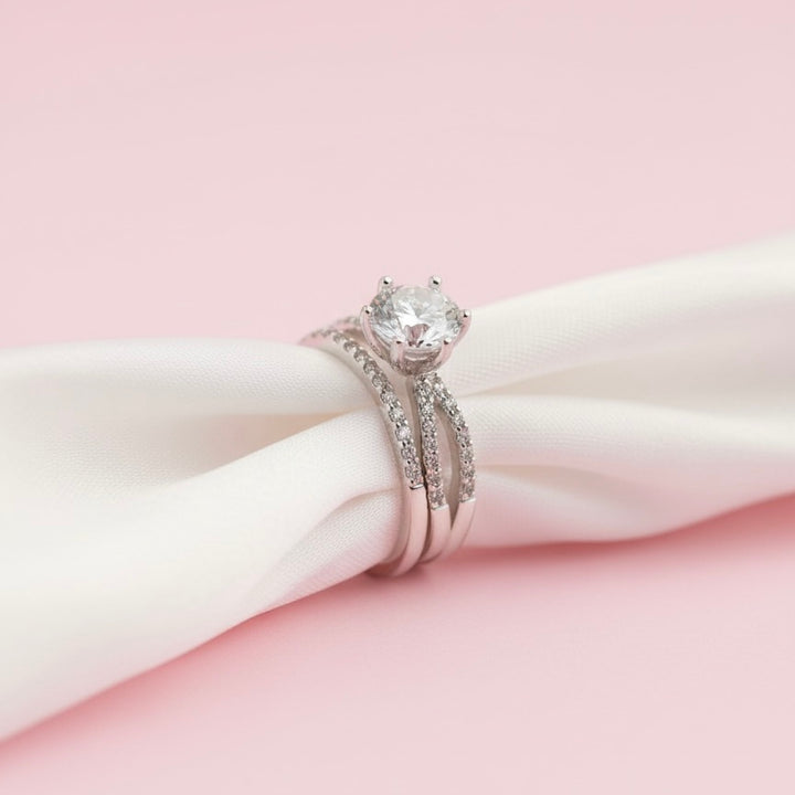 Anillos Dúo Infinito Plata