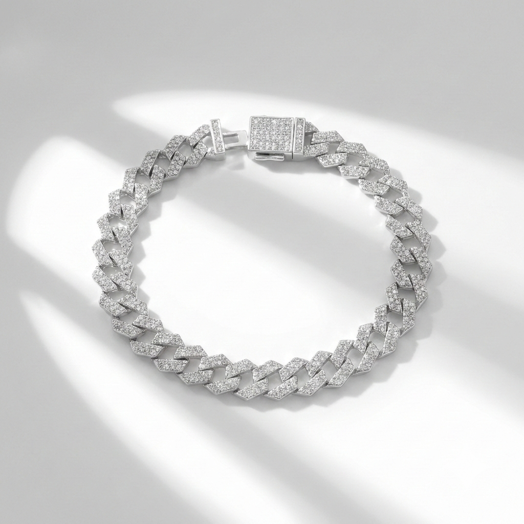 Pulsera Plata Cubana