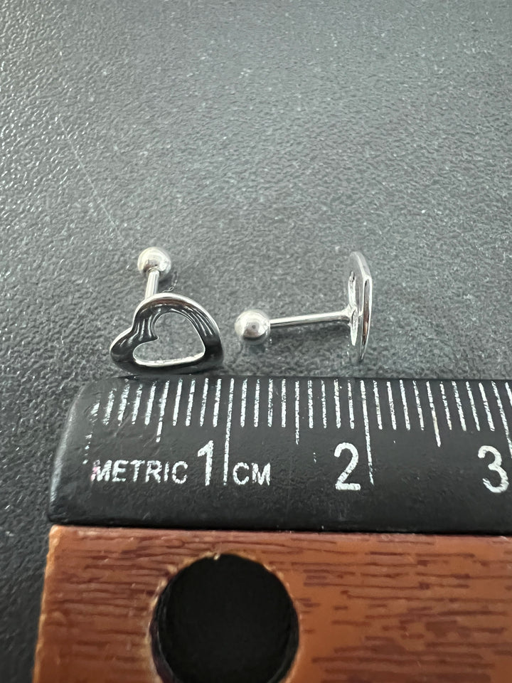 Aretes Plata Bebé Corazón