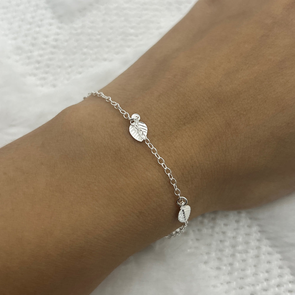▷ Pulsera Hojas Plata | Nicola Joyería 🇨🇷 