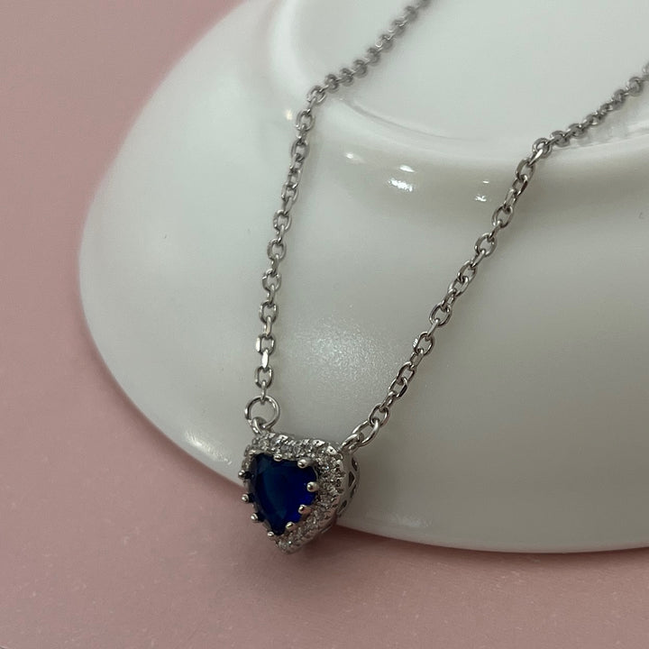 Collar Plata Corazón 💙