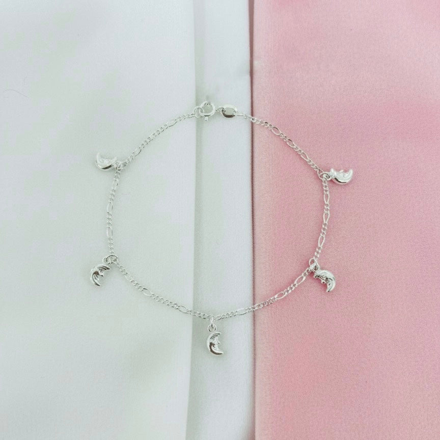 Pulsera Plata Lunas