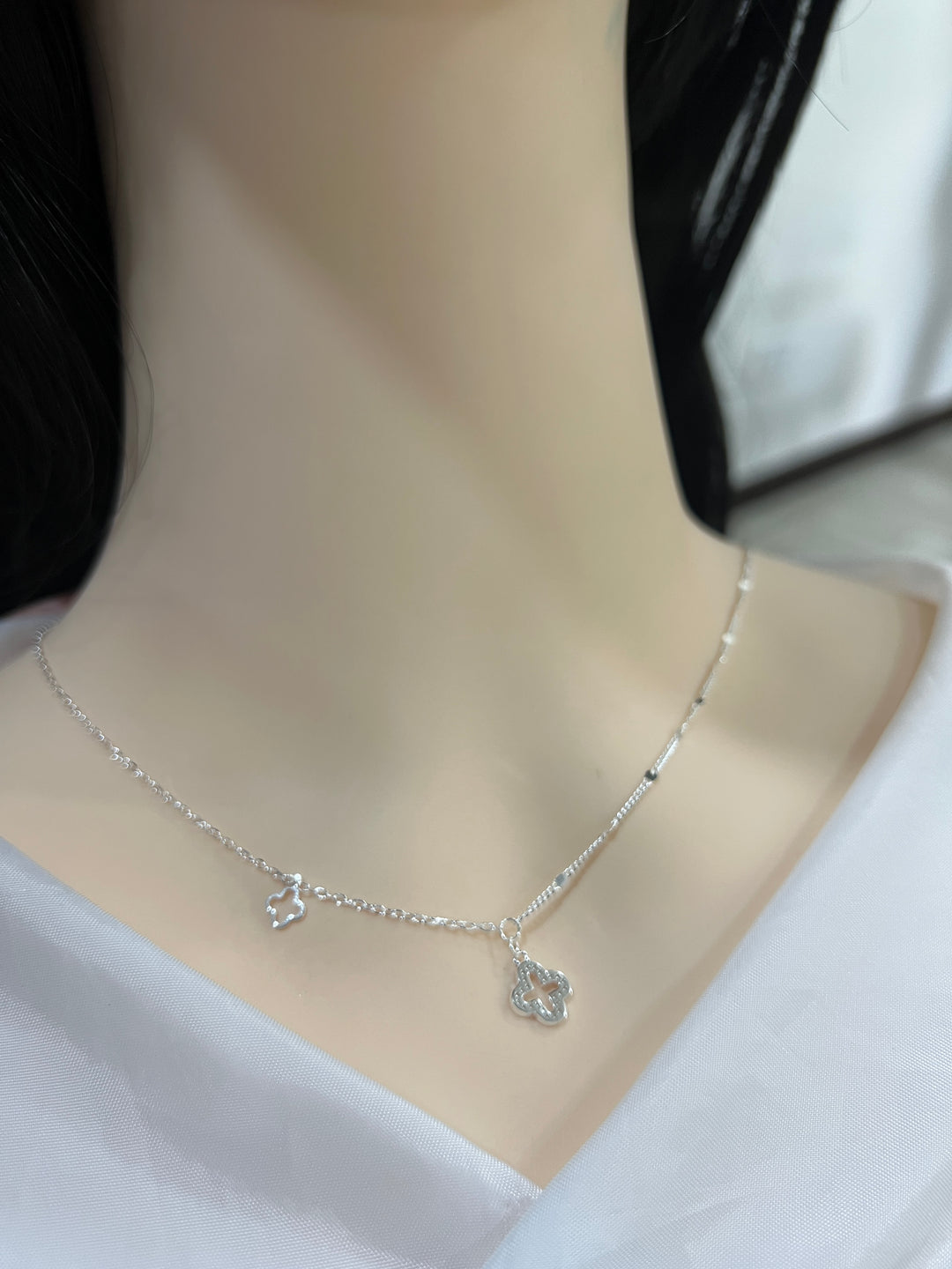 Collar Plata Trébol