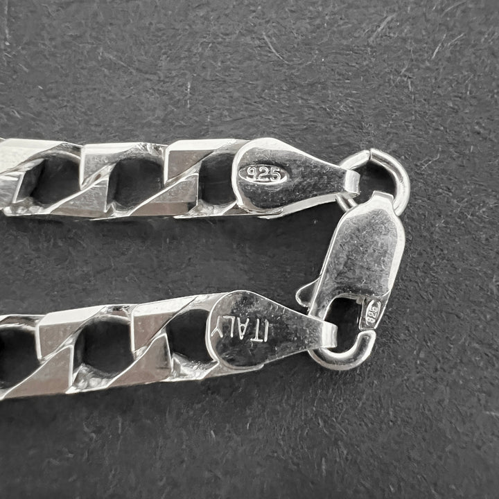 Pulsera Plata Hombre Curb