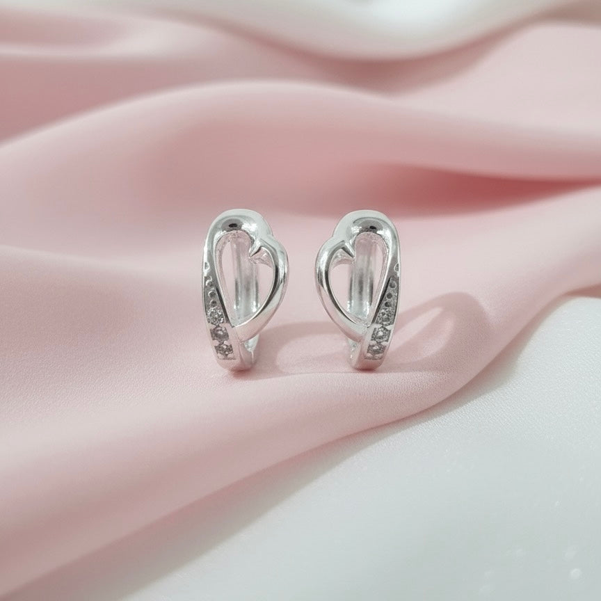 Huggies de Plata Corazón