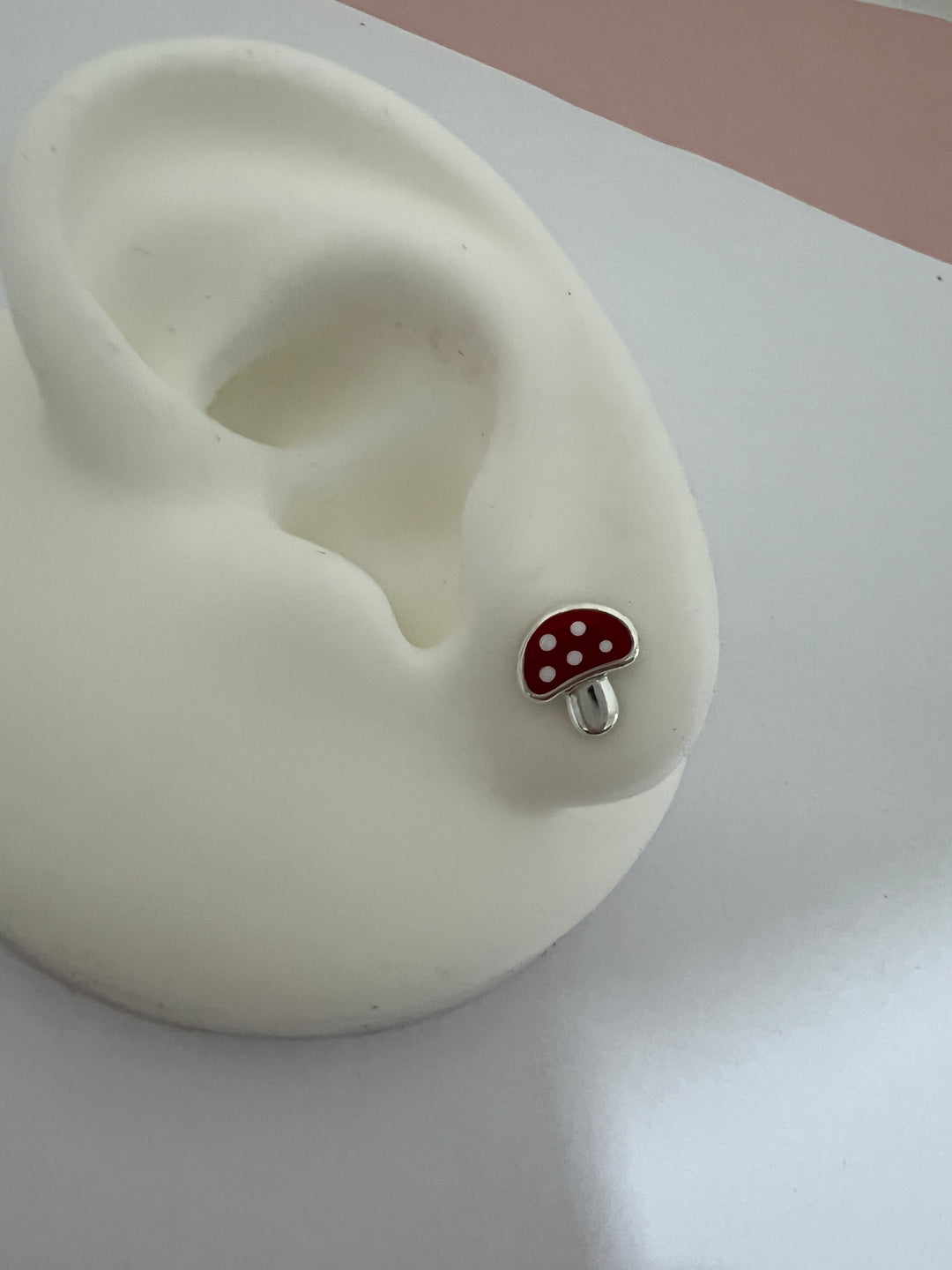 Aretes Plata Bebé Honguito