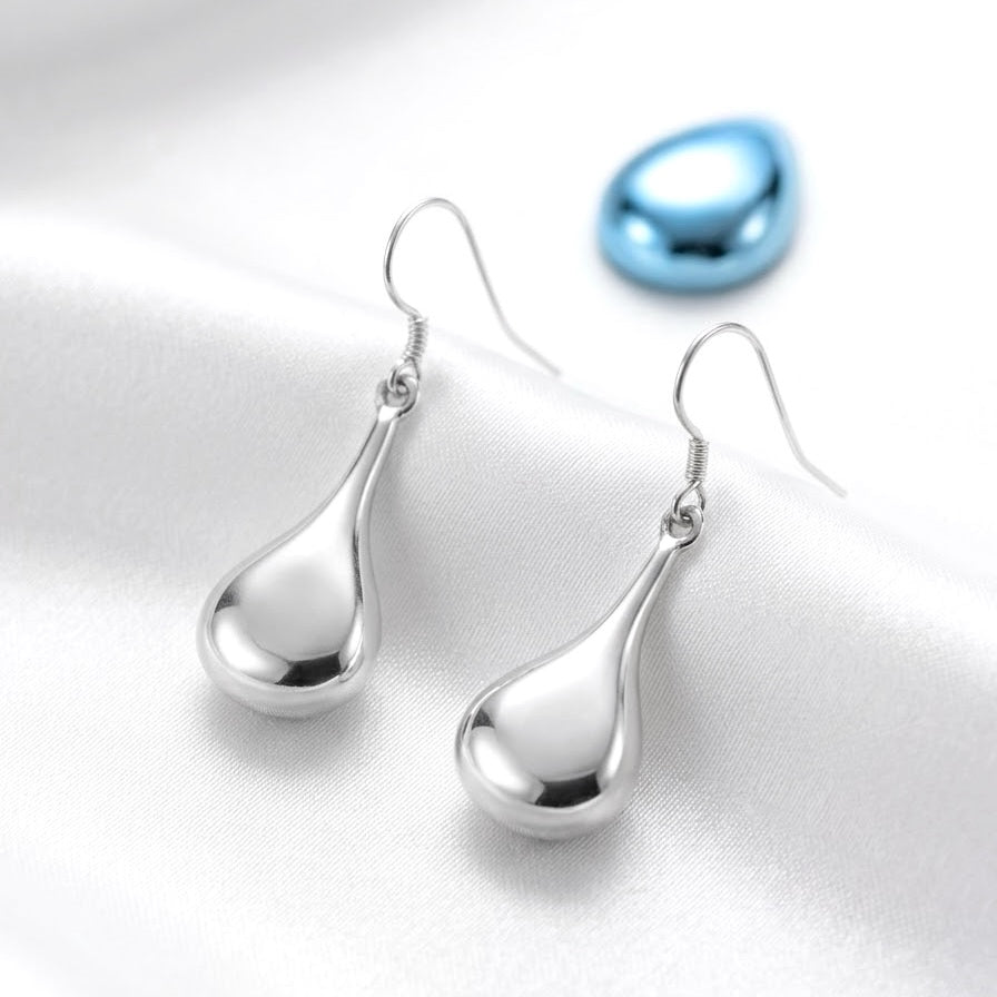 Aretes Gota 14MM Plata