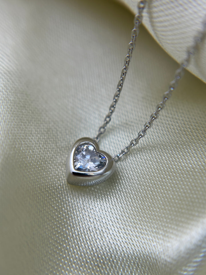 Collar Plata Corazón Honey