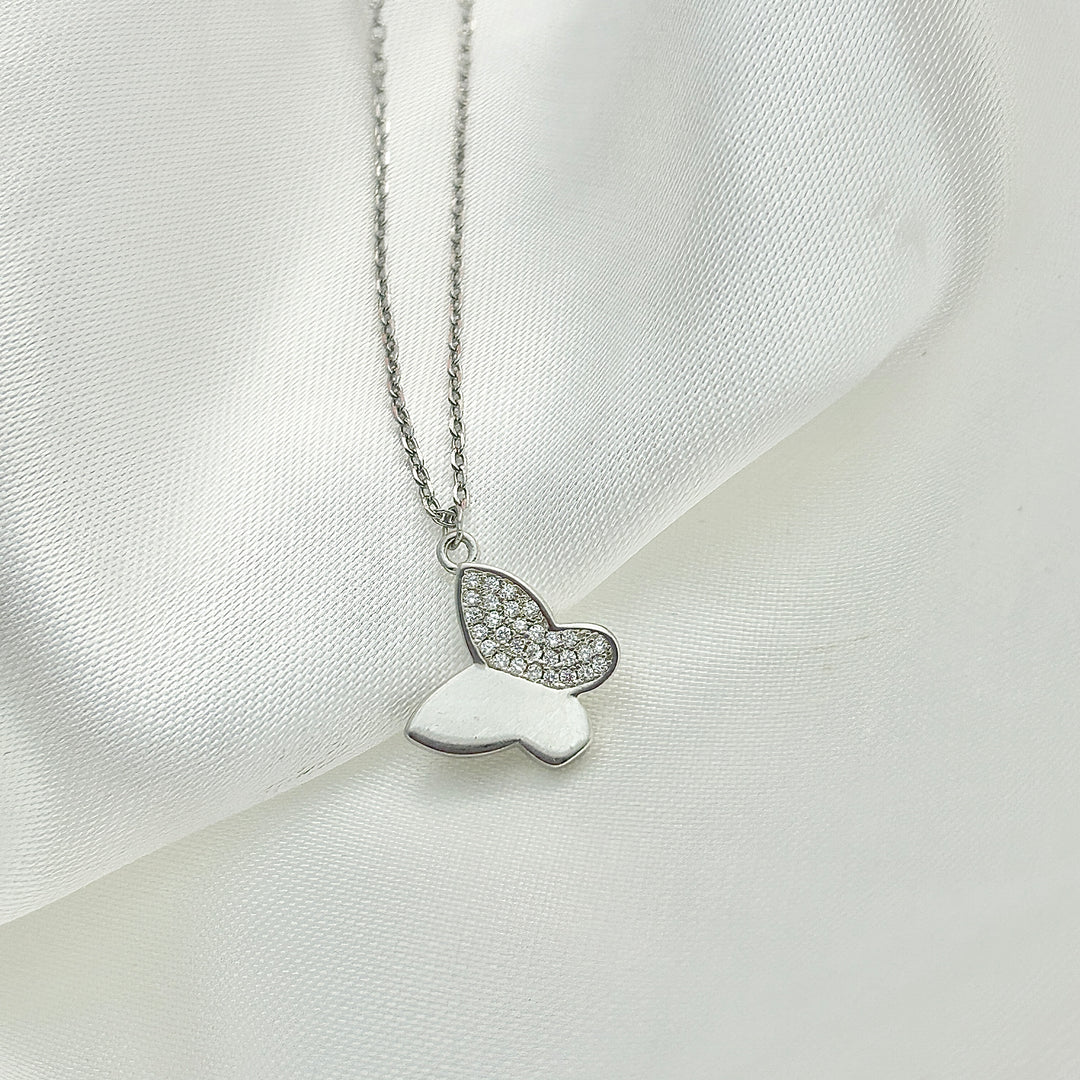 Collar Plata Mariposa