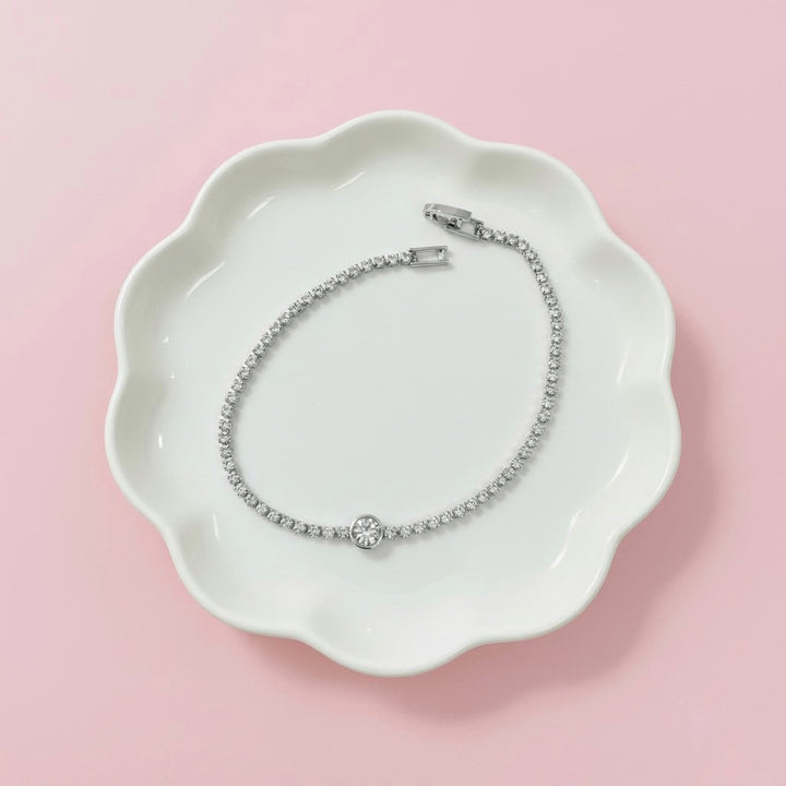 Pulsera Acero Elegante Plateada