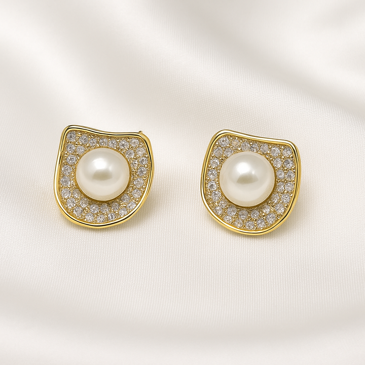 Aretes Acero Perla Encantada