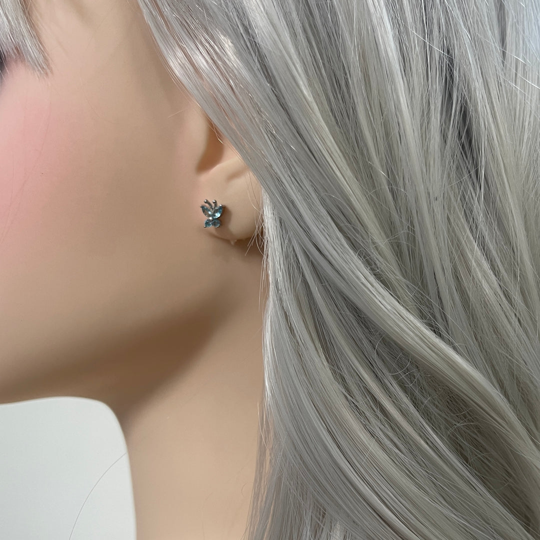 Aretes de Plata Mariposa Celeste