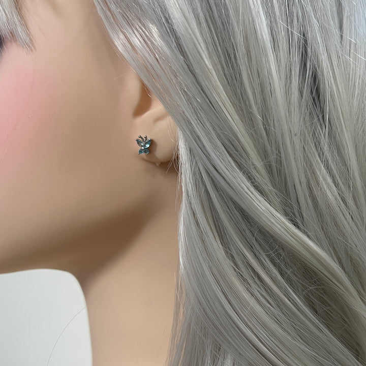 Aretes de Plata Mariposa Celeste