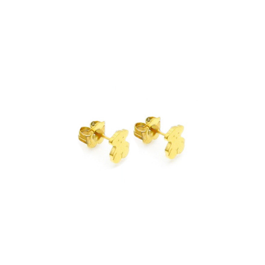 Aretes TOÜS Dorado Acero🐻 6MM