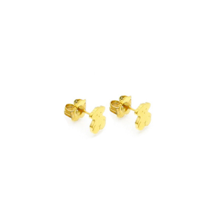 Aretes TOÜS Dorado Acero🐻 6MM