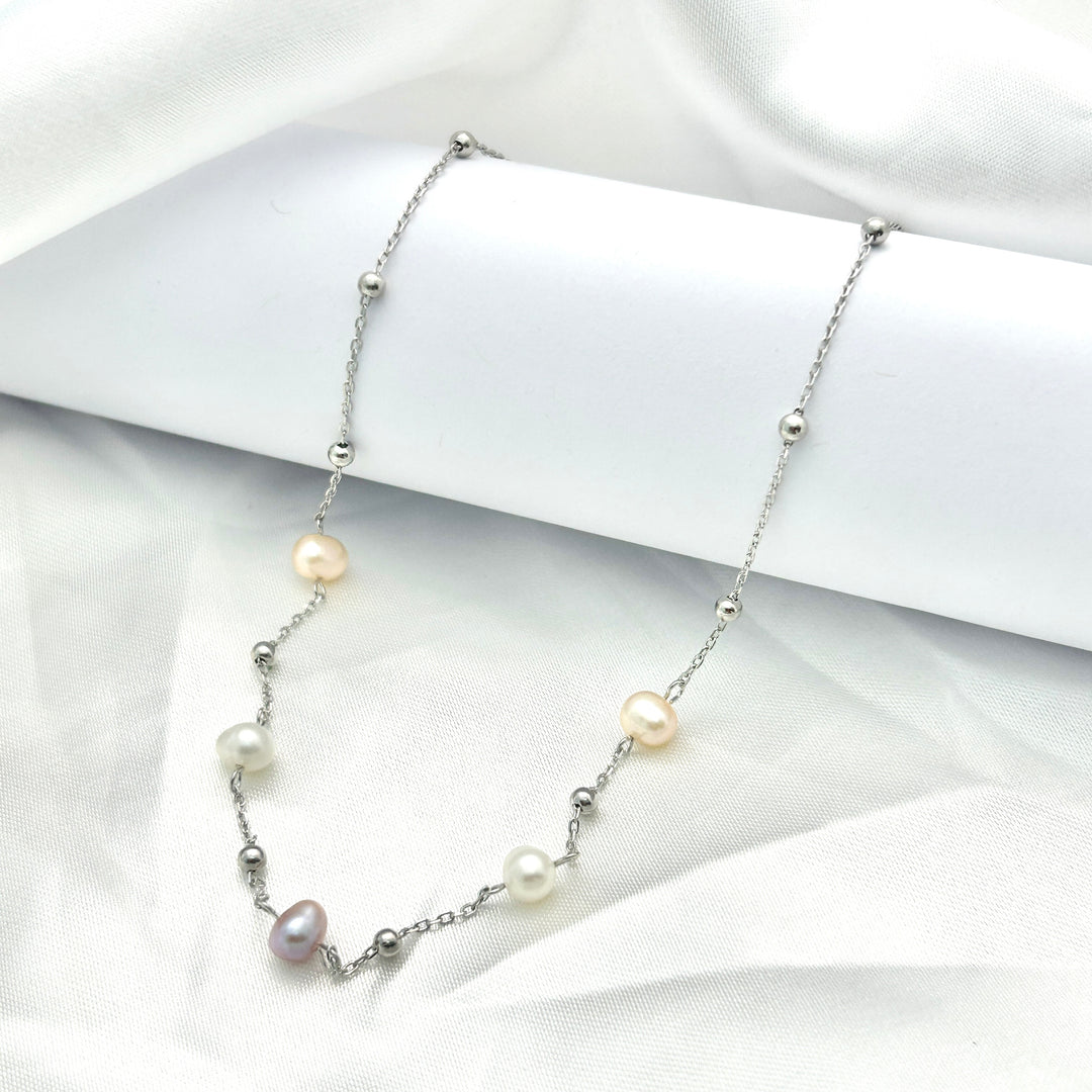 Collar Perlas Plata
