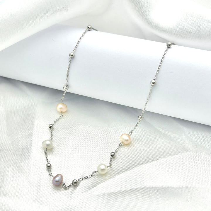 Collar Perlas Plata