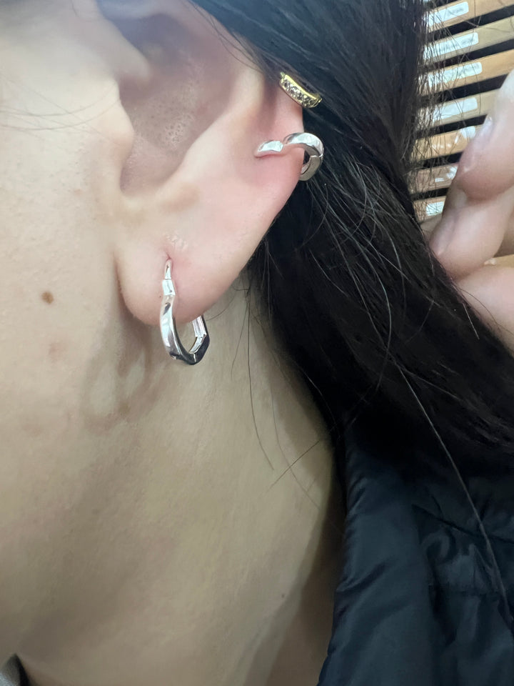 Huggies de Plata Corazón Grande