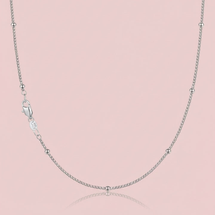 Cadena de Plata - Veneciana Bolitas