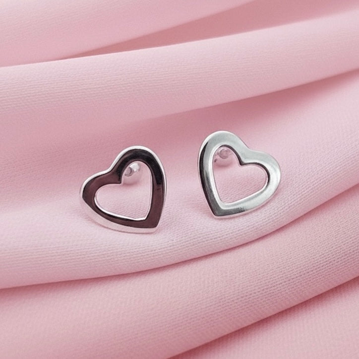 Aretes Plata Bebé Corazón