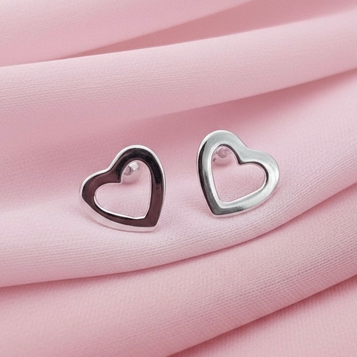 Aretes Plata Bebé Corazón