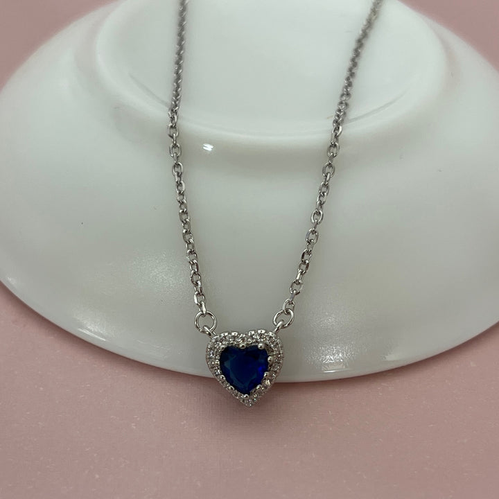 Collar Plata Corazón 💙