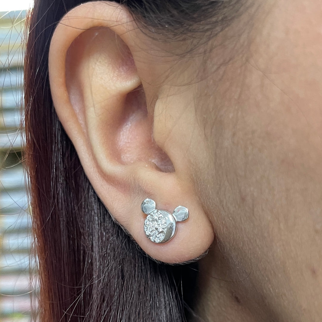 Aretes de Plata Mickey