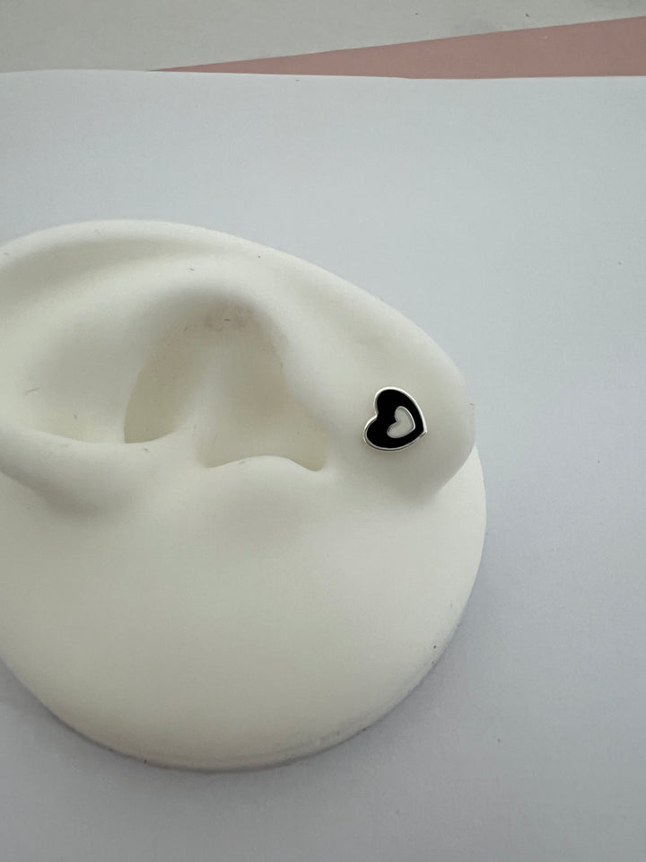 Aretes Plata Bebé Corazón