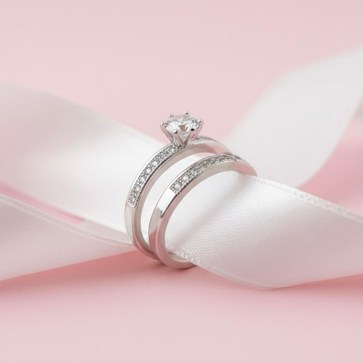 Anillos Dúo Conexión Plata