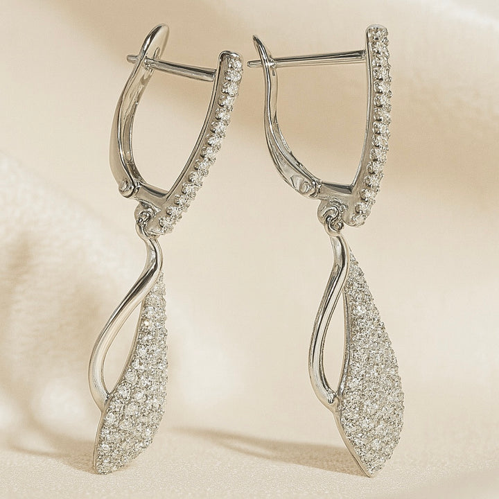 Argollas Acero Largos Con Circonitas