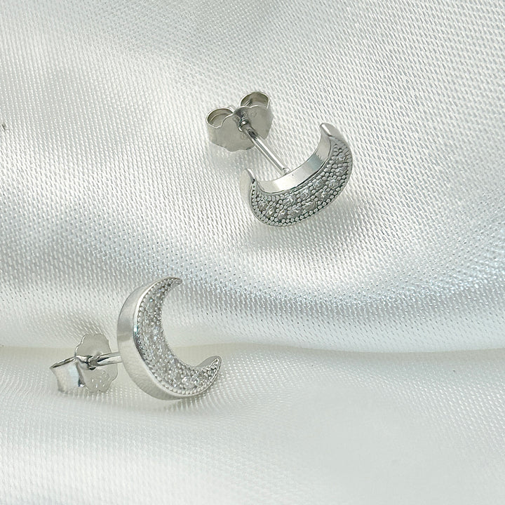 Aretes de Plata Lunita