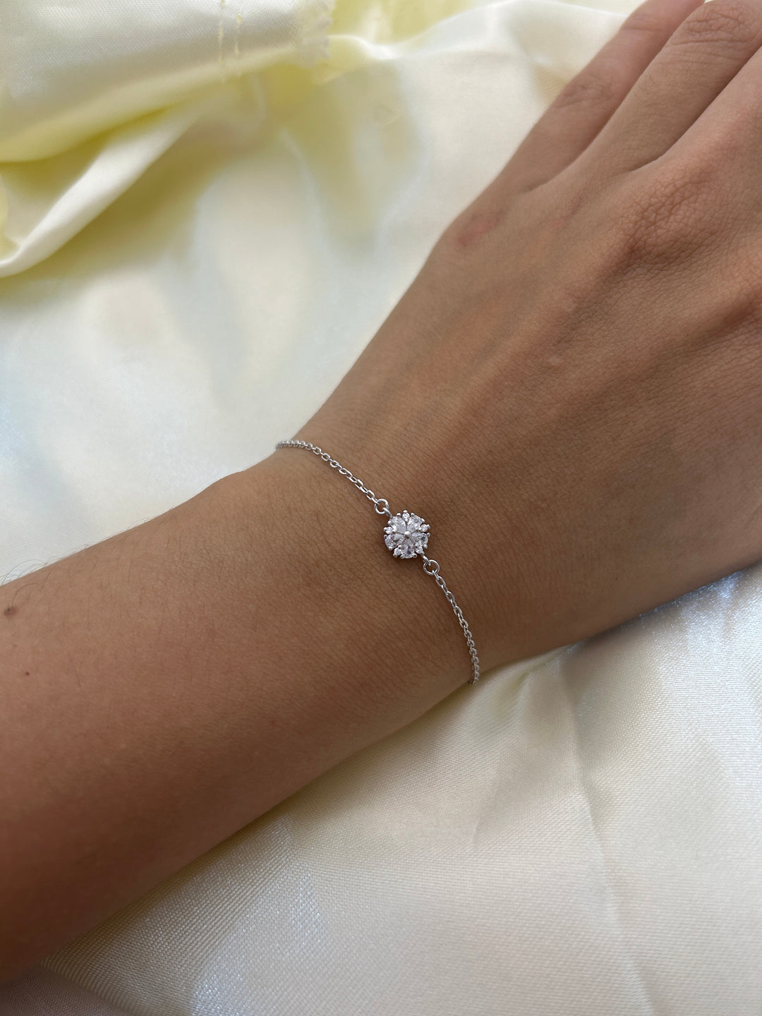 Pulsera Flor Plata 925