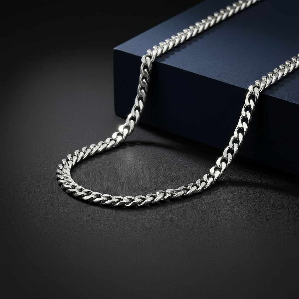 Cadena de Plata - Curb 6MM