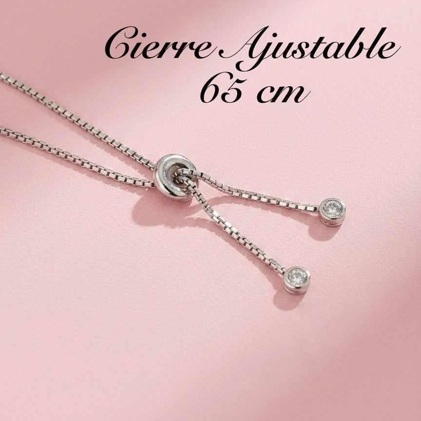 Collar Plata Ajustable🟡