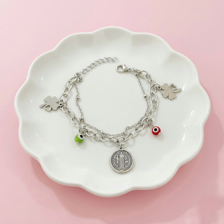 Pulsera Acero Eslabón San Benito