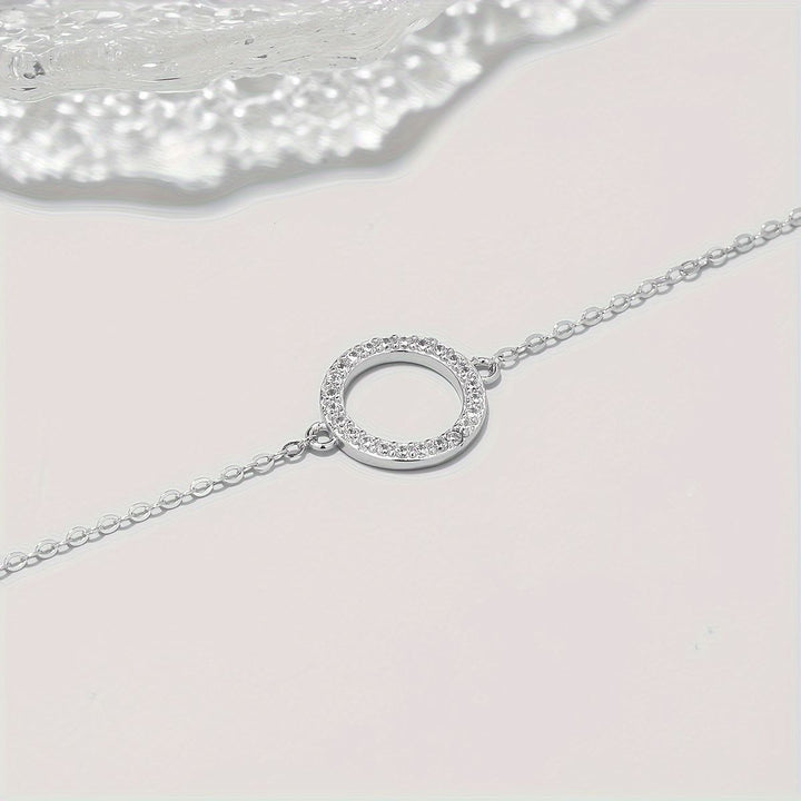 Pulsera Plata Círculo