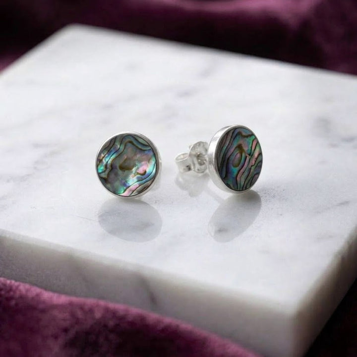 Aretes Abulón Plata 10MM
