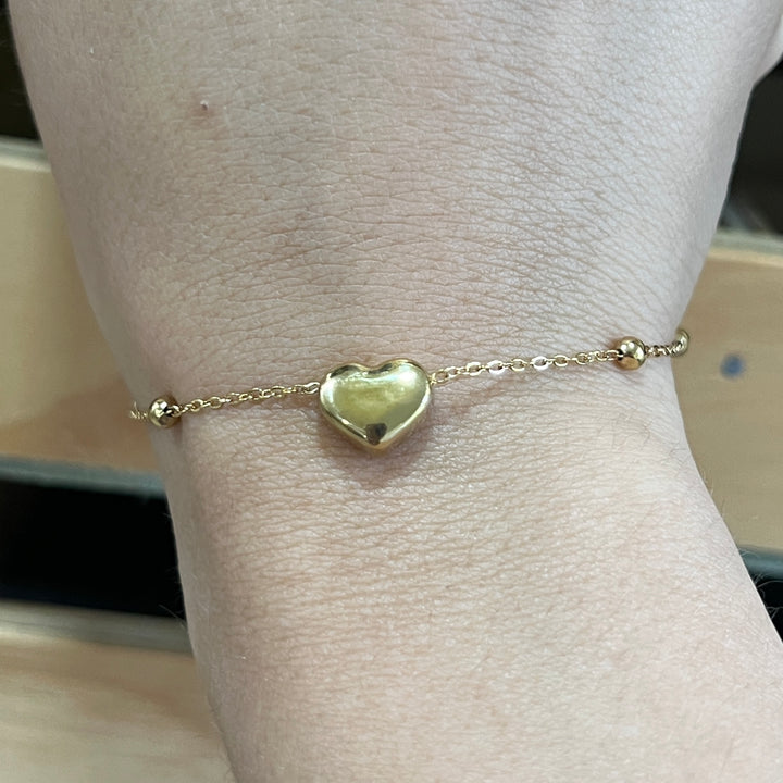 Pulsera Acero Amor Dorado 💛