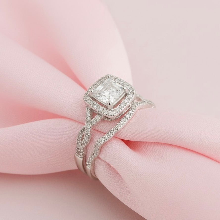 Anillos Dúo Tú y Yo - Plata 925