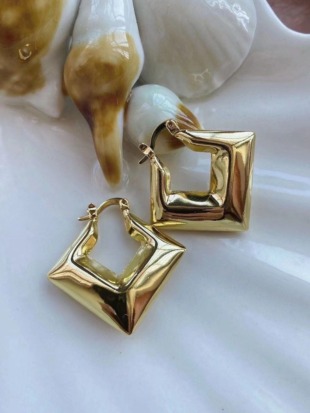Argollas Acero Triangular 30MM