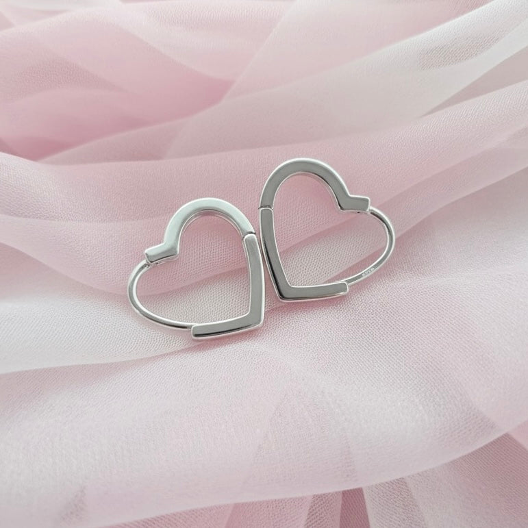 Huggies de Plata Corazón Grande