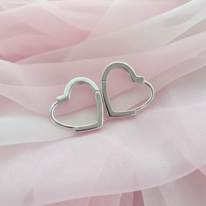 Huggies de Plata Corazón Grande