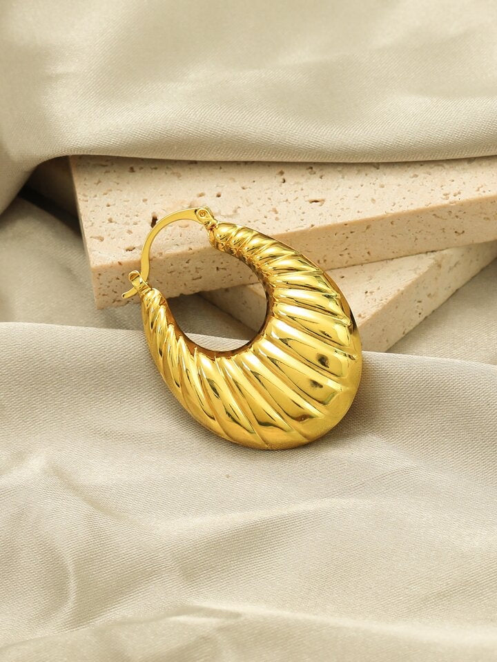 Argollas Fancy Ovaladas 25MM